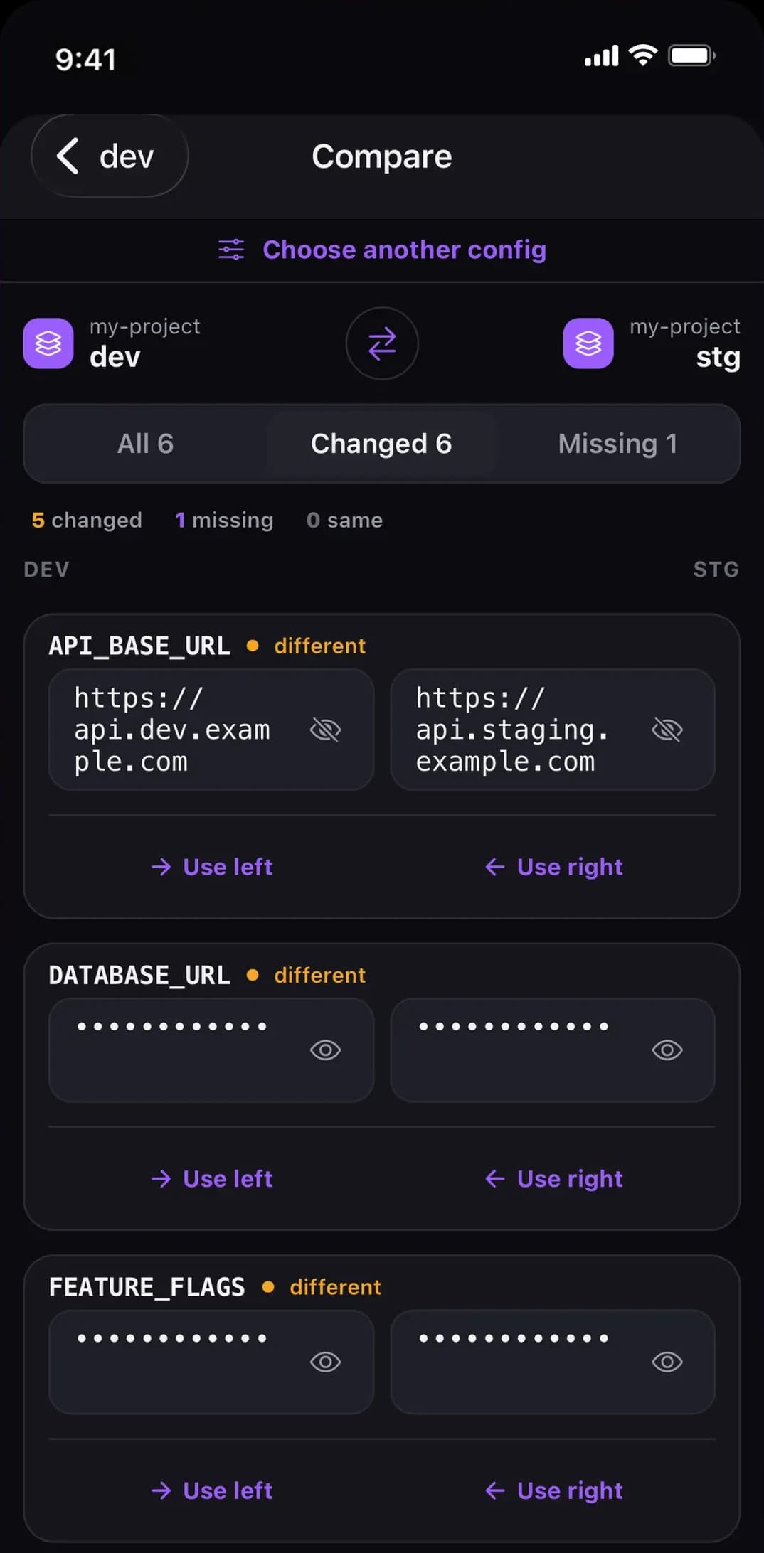 Wavelength for Doppler on iPhone — Compare configs and copy values in one tap
